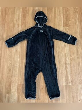 EUC The North Face Infant Buttery Fleece Bunting - Dark Gray - Size 18/24 Months